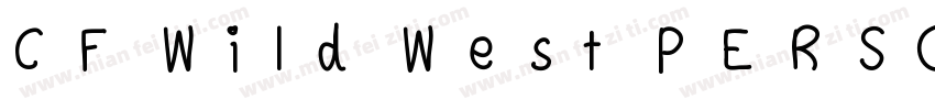 CF Wild West PERSONA字体转换
